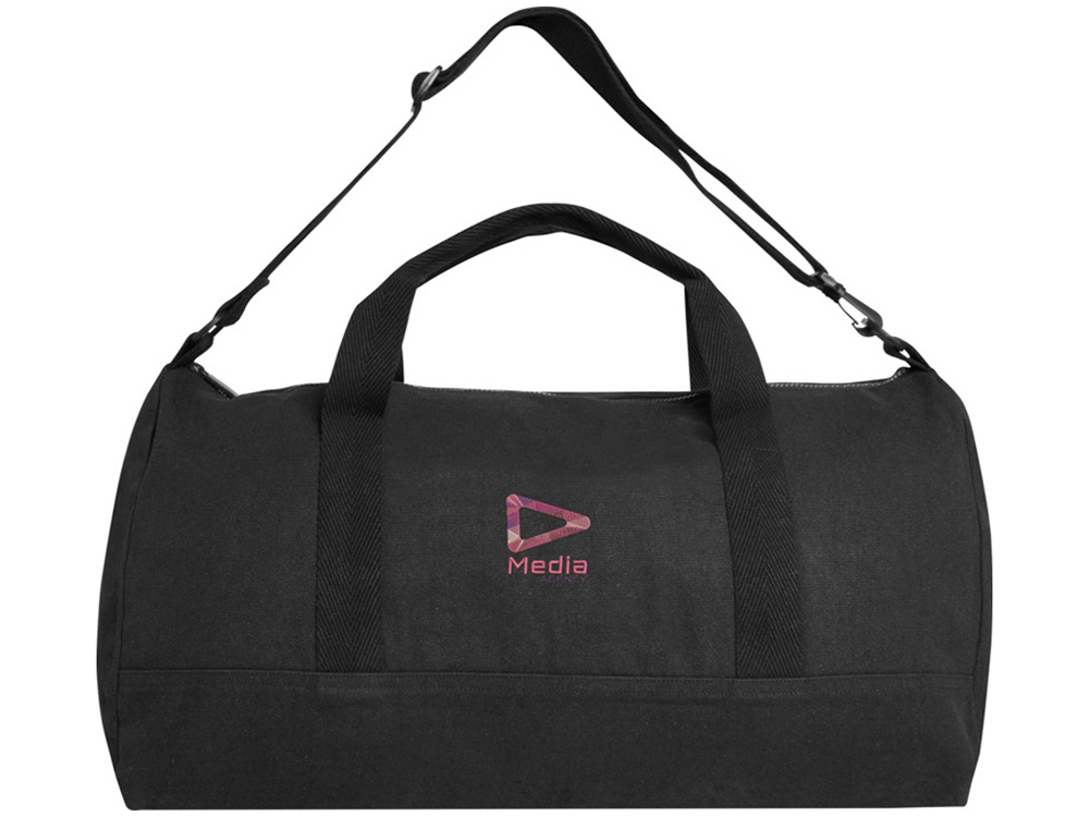 Спортивная сумка из переработанного материала емкостью 50 л Porter 500 г/м² Aware™ - сплошной черный-3