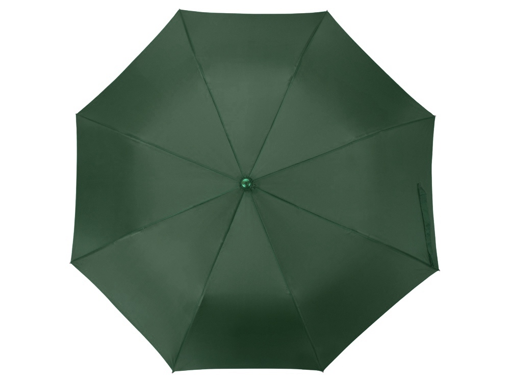 Зонт складной Tulsa, полуавтоматический, 2 сложения, с чехлом, зеленый-4