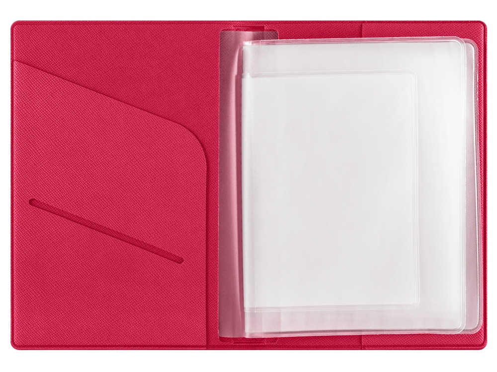 Классическая обложка для автодокументов Favor, фуксия-4