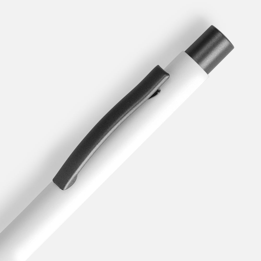 Ручка шариковая Atento Soft Touch, белая-2