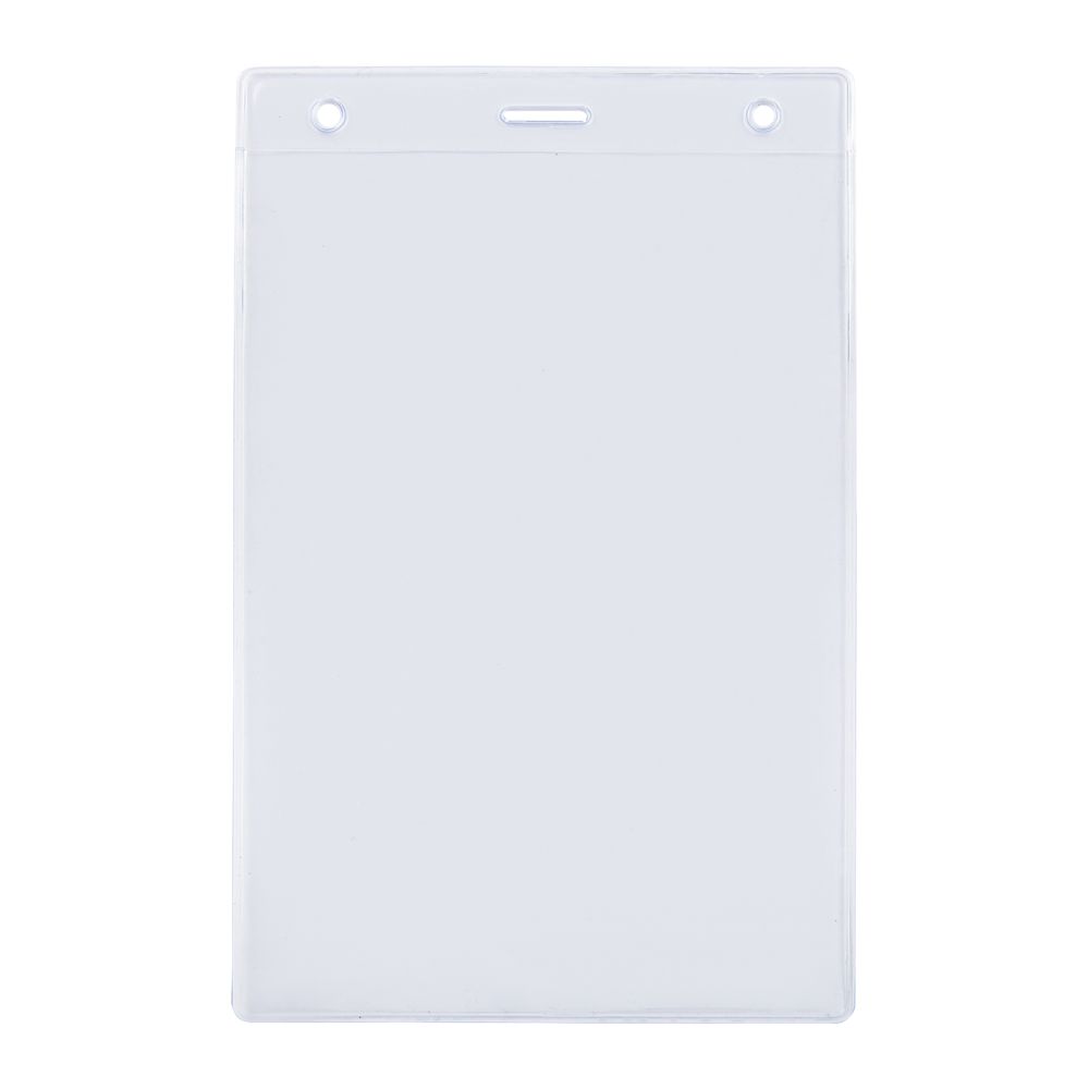 Карман для бейджа Lucid, вертикальный, из фактурного ПВХ-1