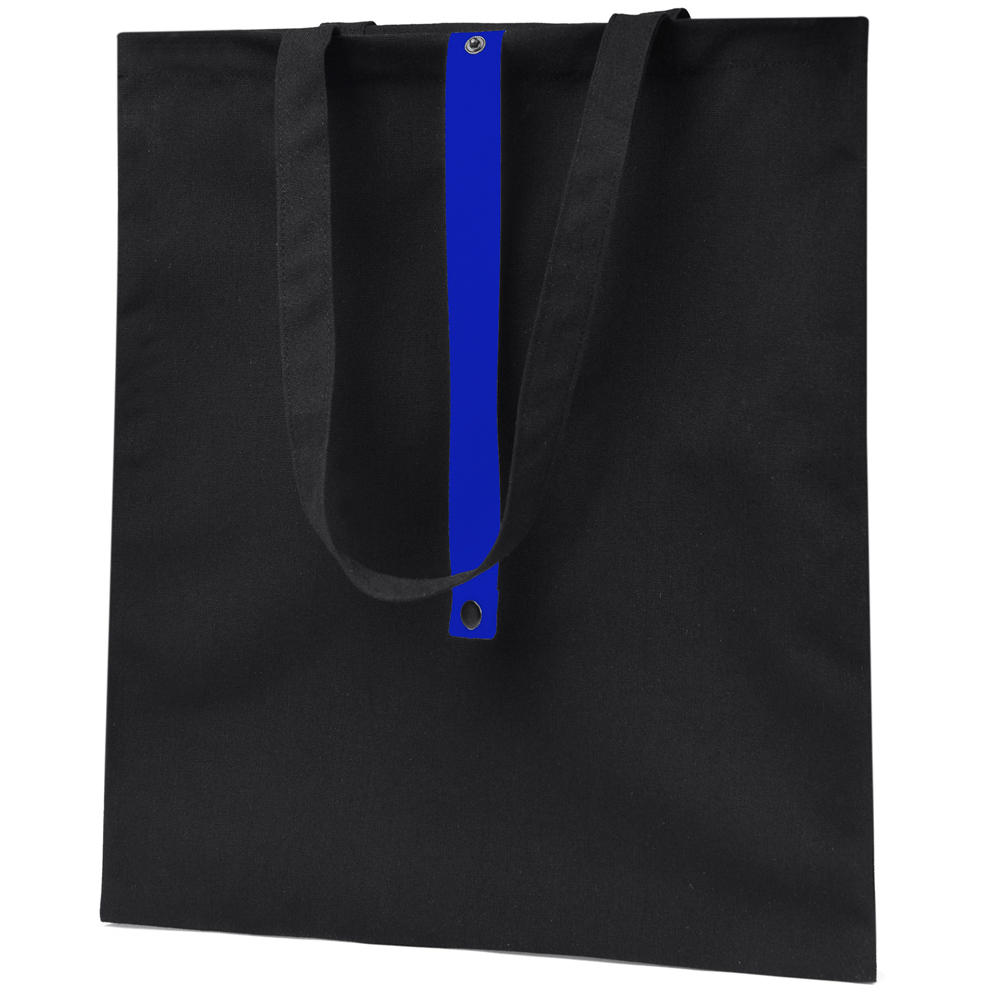 Сумка для покупок Rock’n’ROLL 260 г/м², Чёрный/синий-1