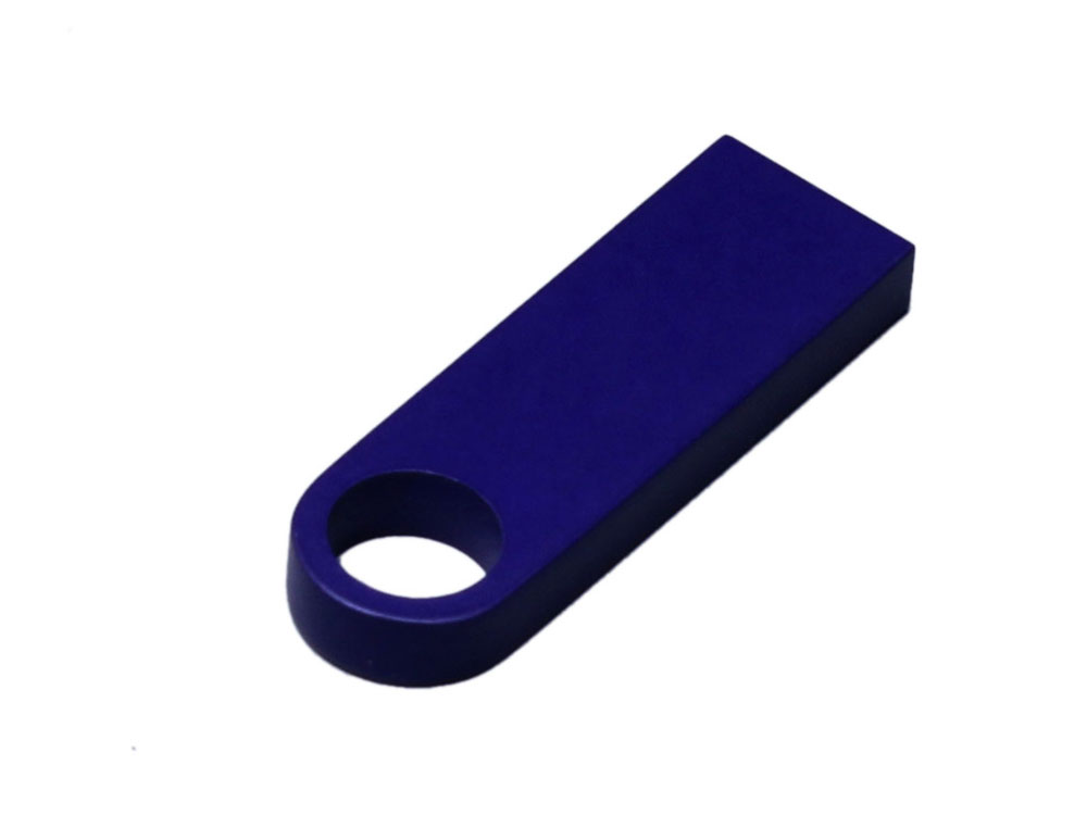 USB 3.0-флешка на 64 Гб с мини чипом и круглым отверстием, синий-1