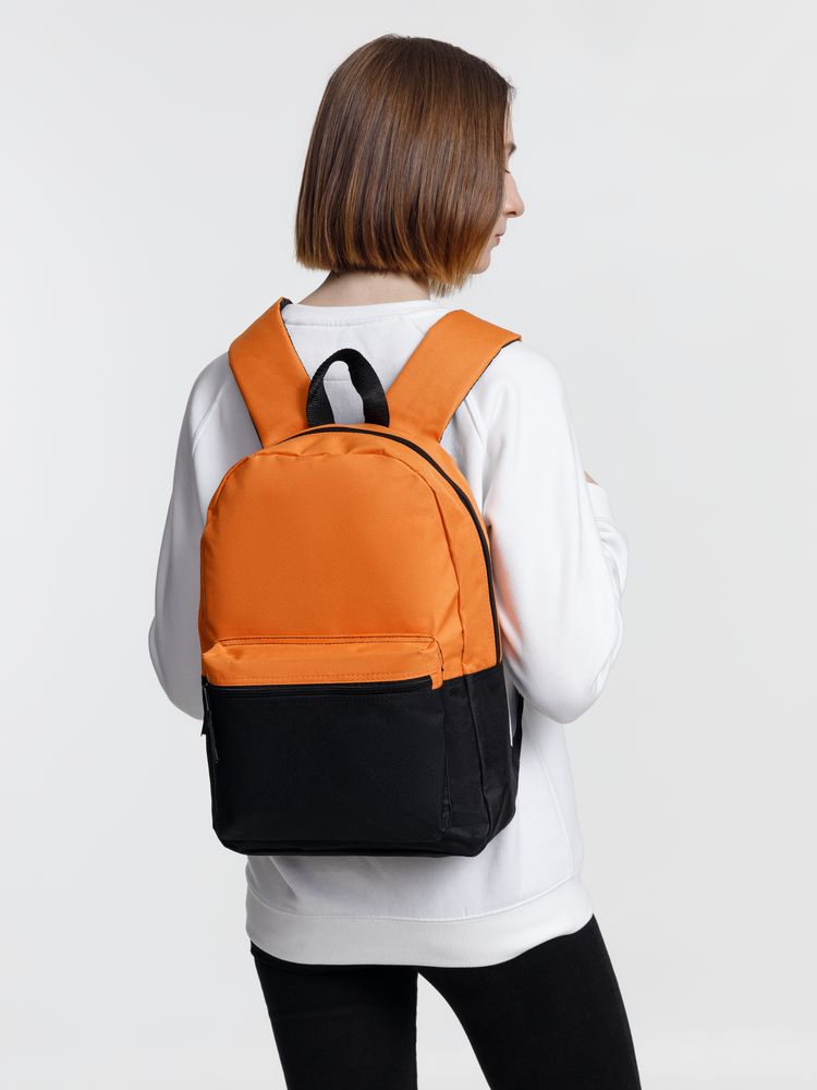 Рюкзак Base Up, черный с оранжевым-4