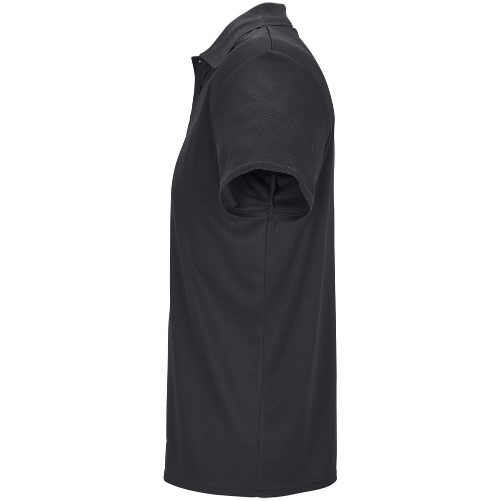 Рубашка поло унисекс Pitcher, черная-1