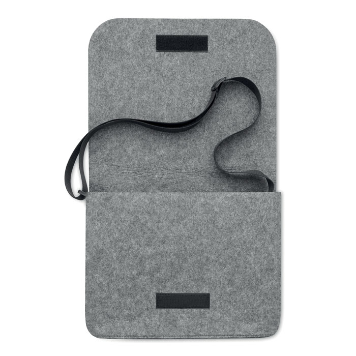 Сумка для ноутбука фетр RPET, серый-11