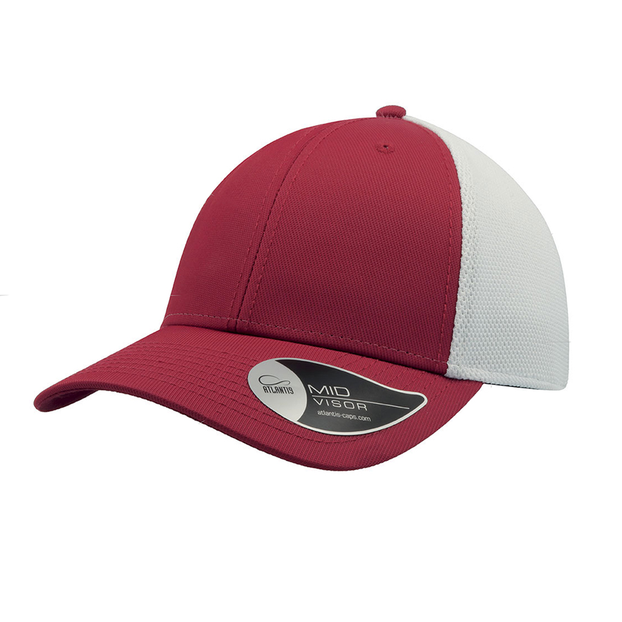 Бейсболка CAMPUS, 6 клиньев, застежка на липучке, бордовый-0