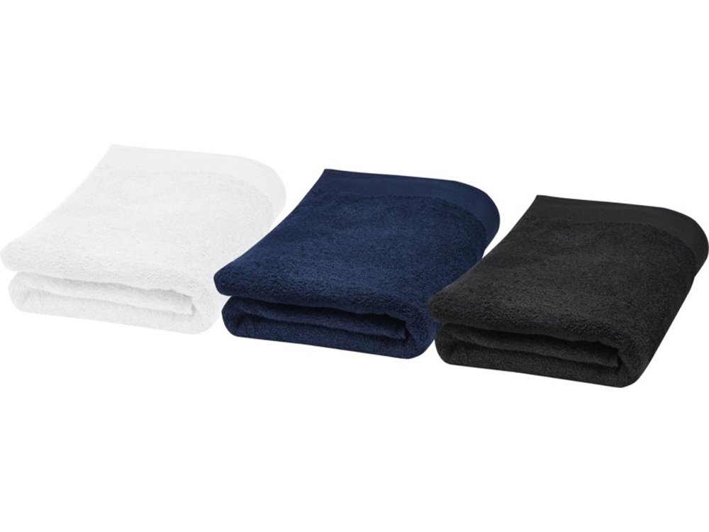 Полотенце для ванны Ellie из хлопка плотностью 550 г/м2 и размером 70x140 см, белый-3