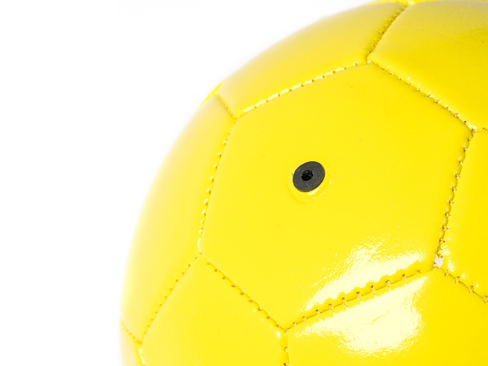 Футбольный мяч FABIO 1-го размера из искусственной кожи, желтый-2