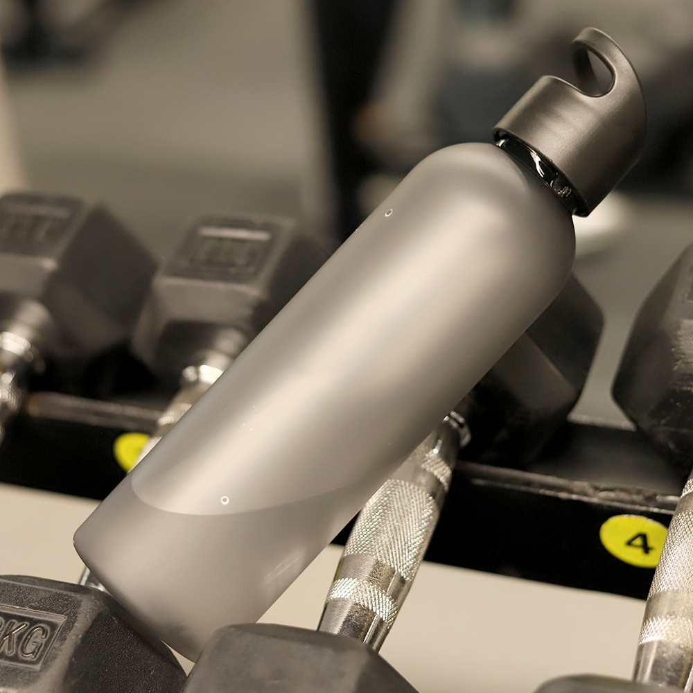 Бутылка пластиковая для воды Sportes (матовая), Черный-6