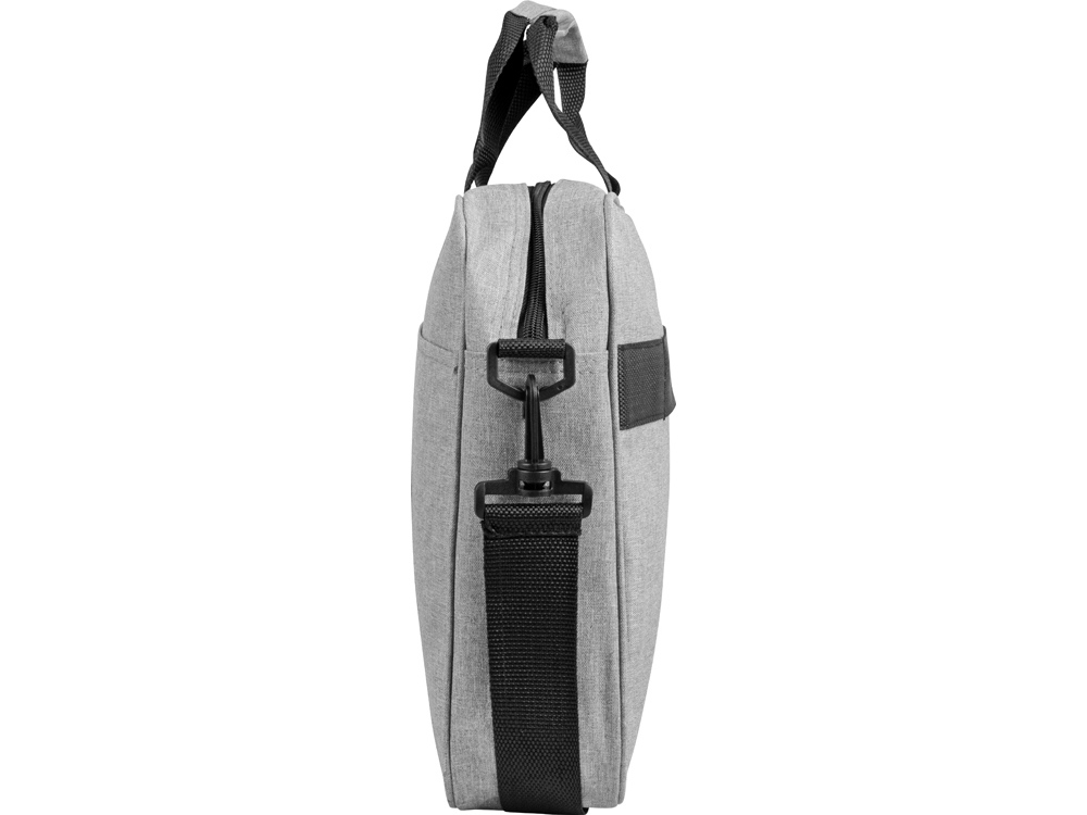 Сумка Брейв для документов и ноутбука 13,3, светло-серый/черный-5