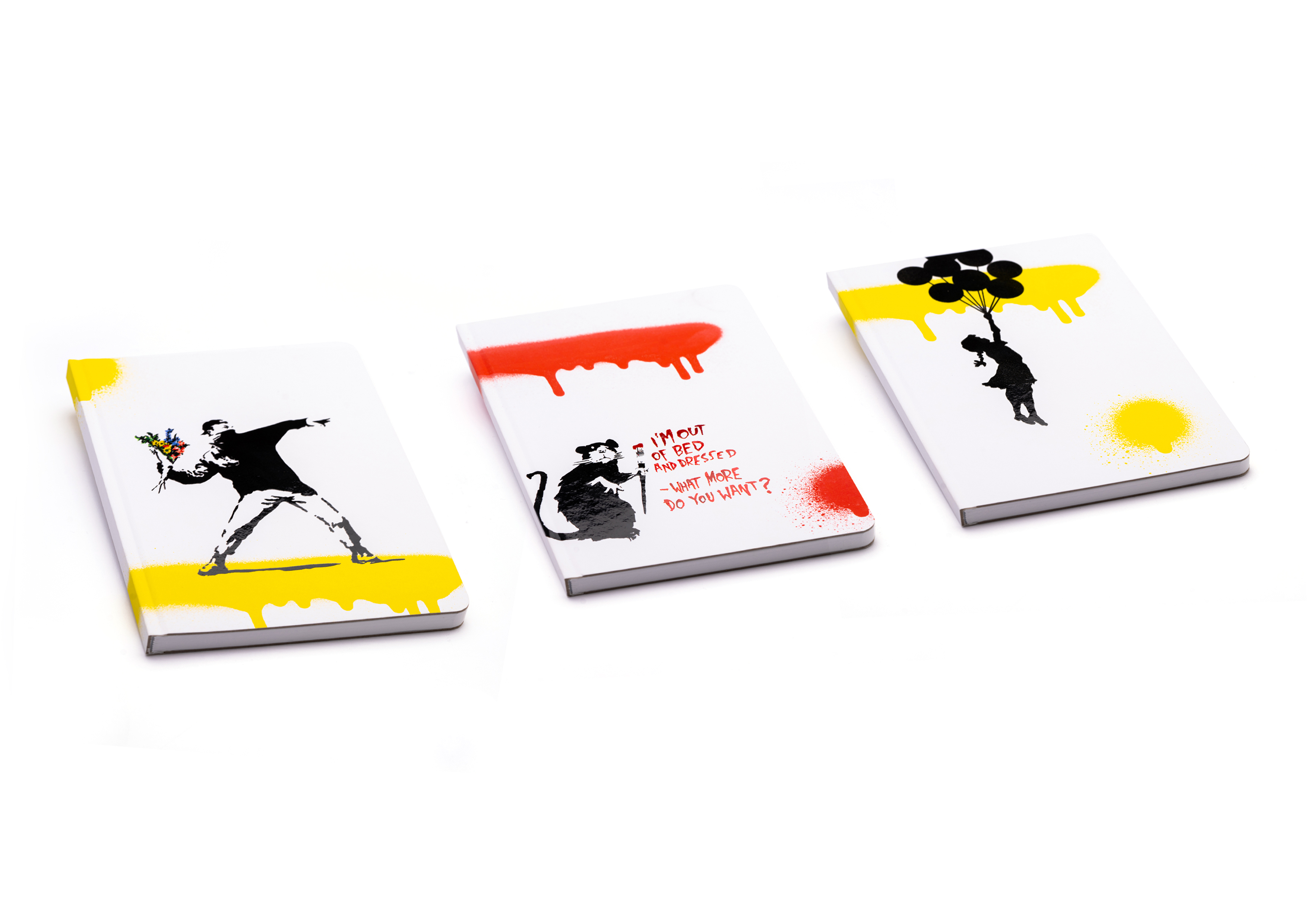 Тетрадь Pininfarina Stone Paper Banksy Метатель цветов 14х21см каменная бумага, 64 листа, линованная-7