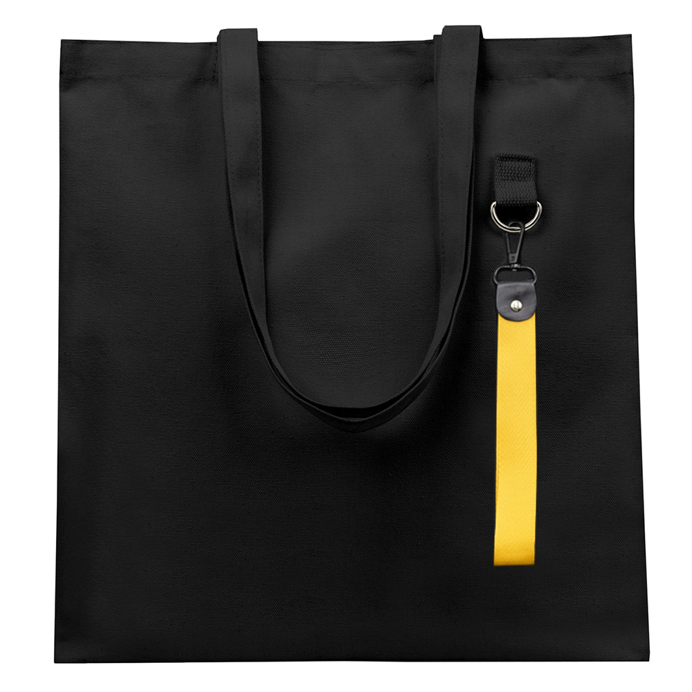 Сумка для покупок LUMISSA 325 г/м² с ремувкой, Чёрный/Жёлтый-1