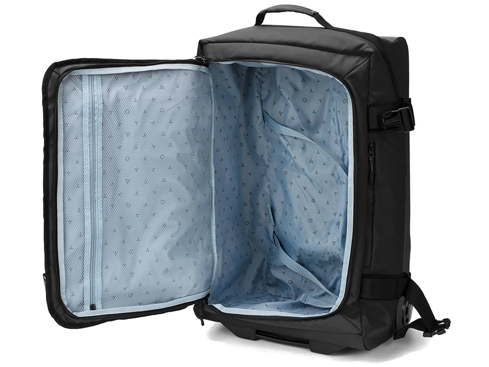 Сумка на колесах TORBER РИТМ, чёрный, полиэстер 900D с PU покрытием, 60 х 38 х 25,5 см, 57 л-1