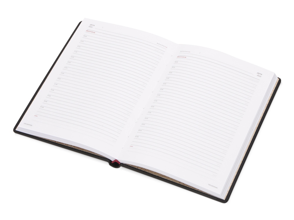 Ежедневник недатированный А5 Velvet, черный-1