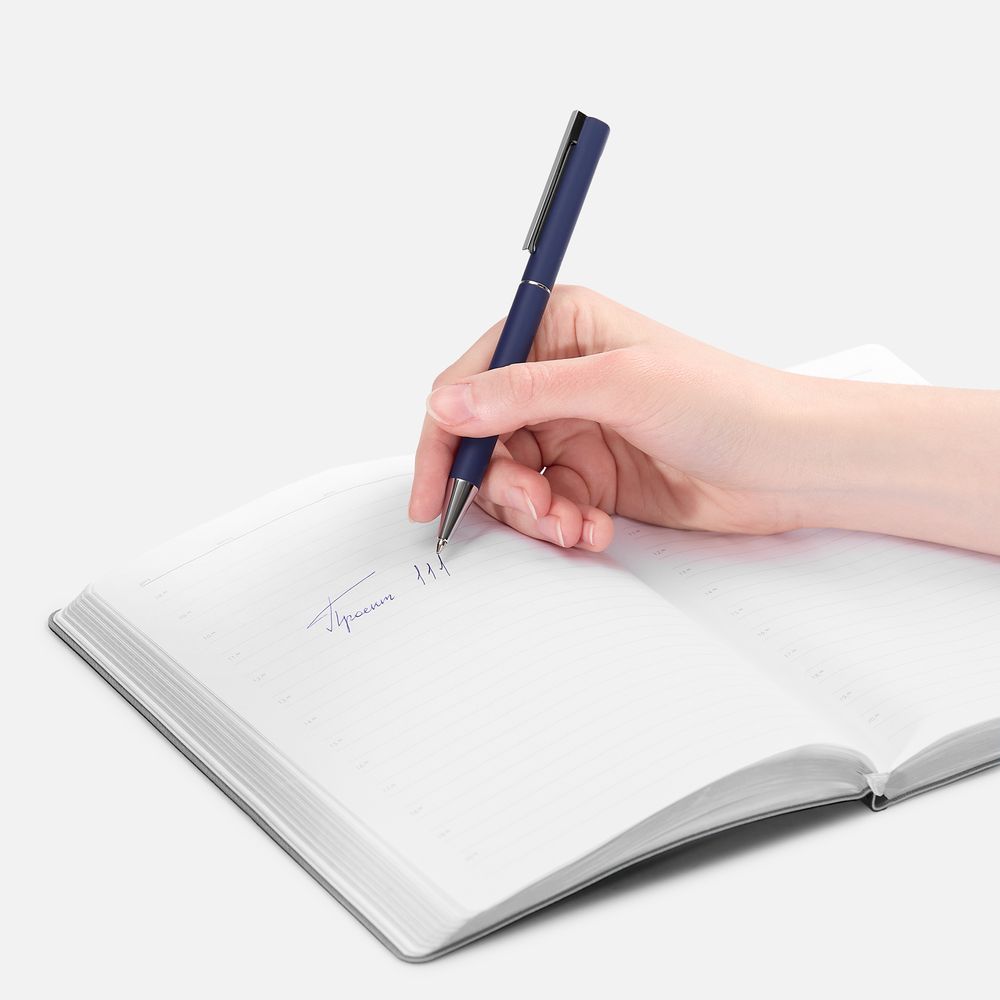 Ручка шариковая Blade Soft Touch, синяя-3