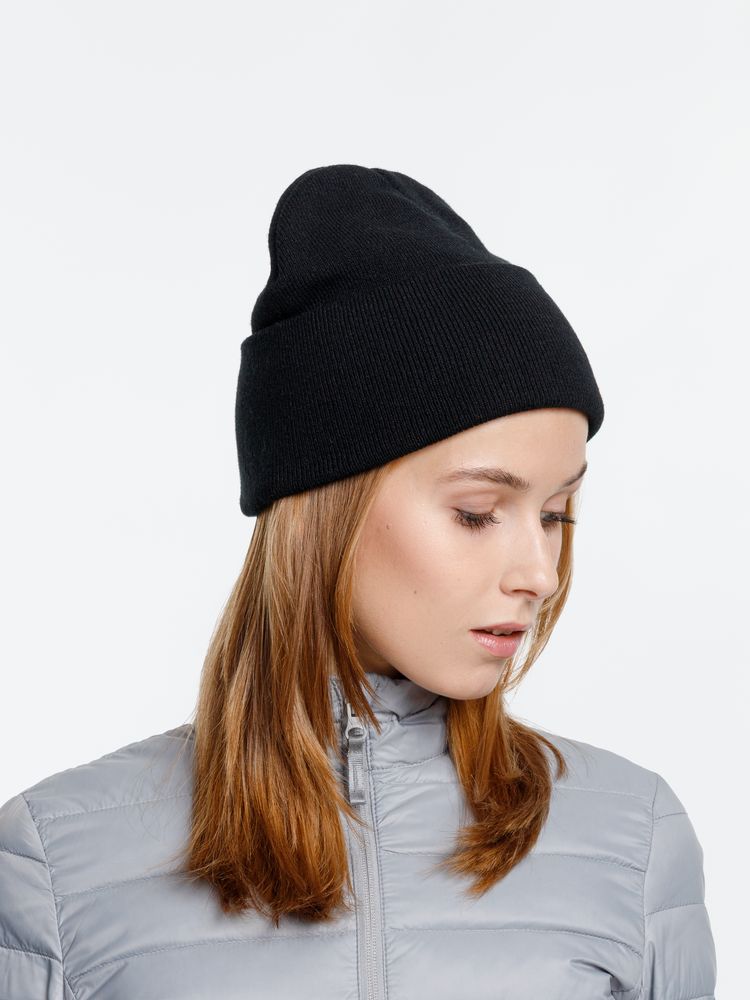 Шапка Urban Flow, черная-4