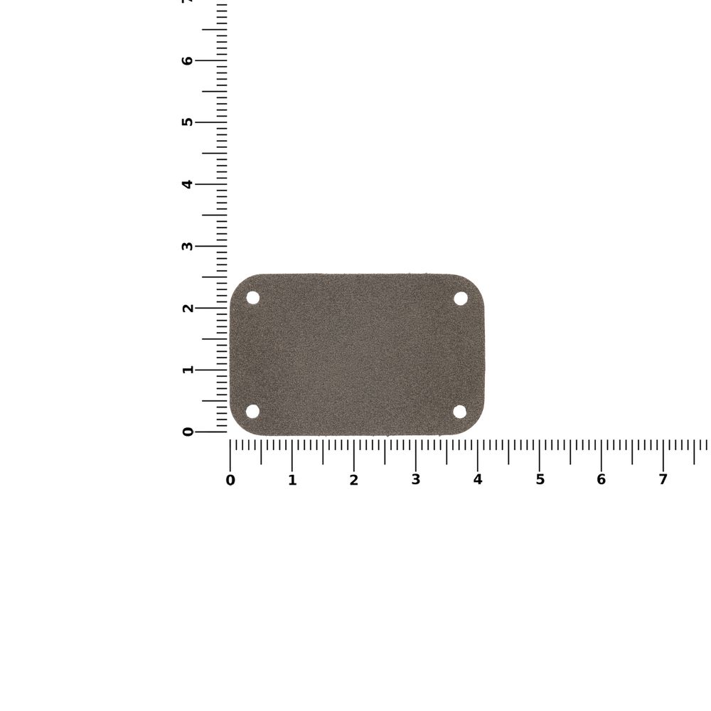 Лейбл Eta Nubuck, S, серый-2