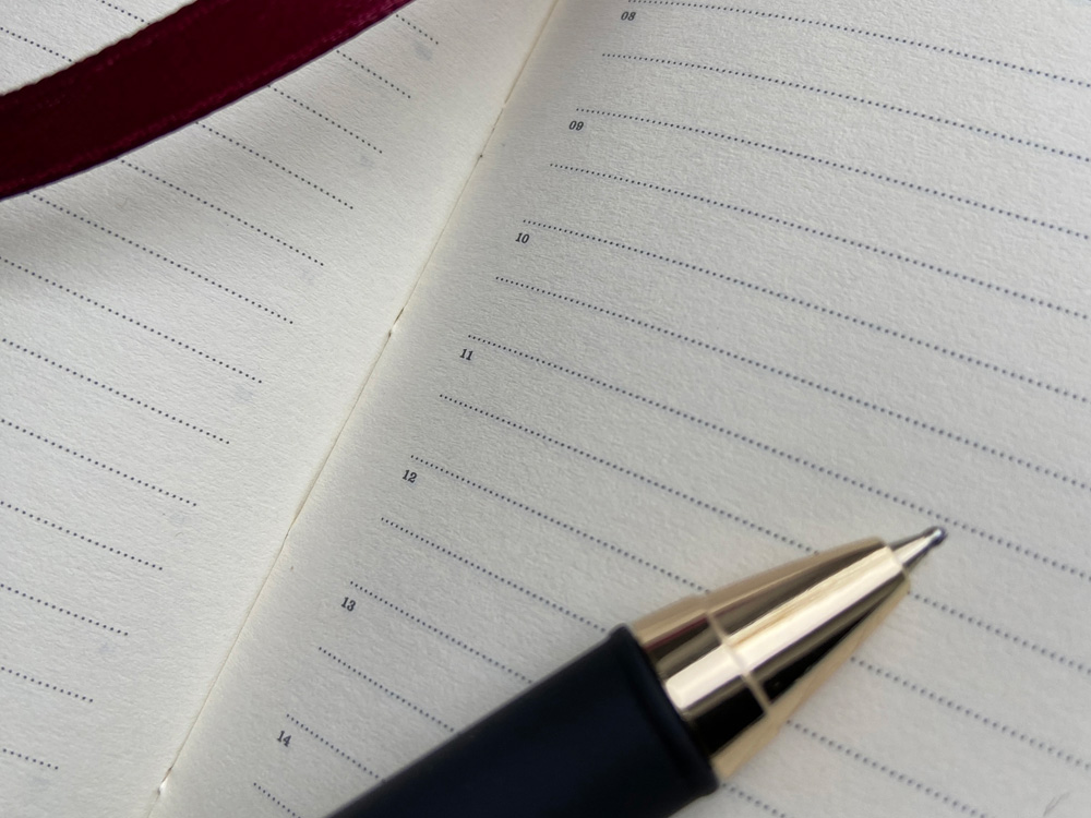 Ежедневник недатированный A5 Chelsea, черный (золотистый кант и срез)-9