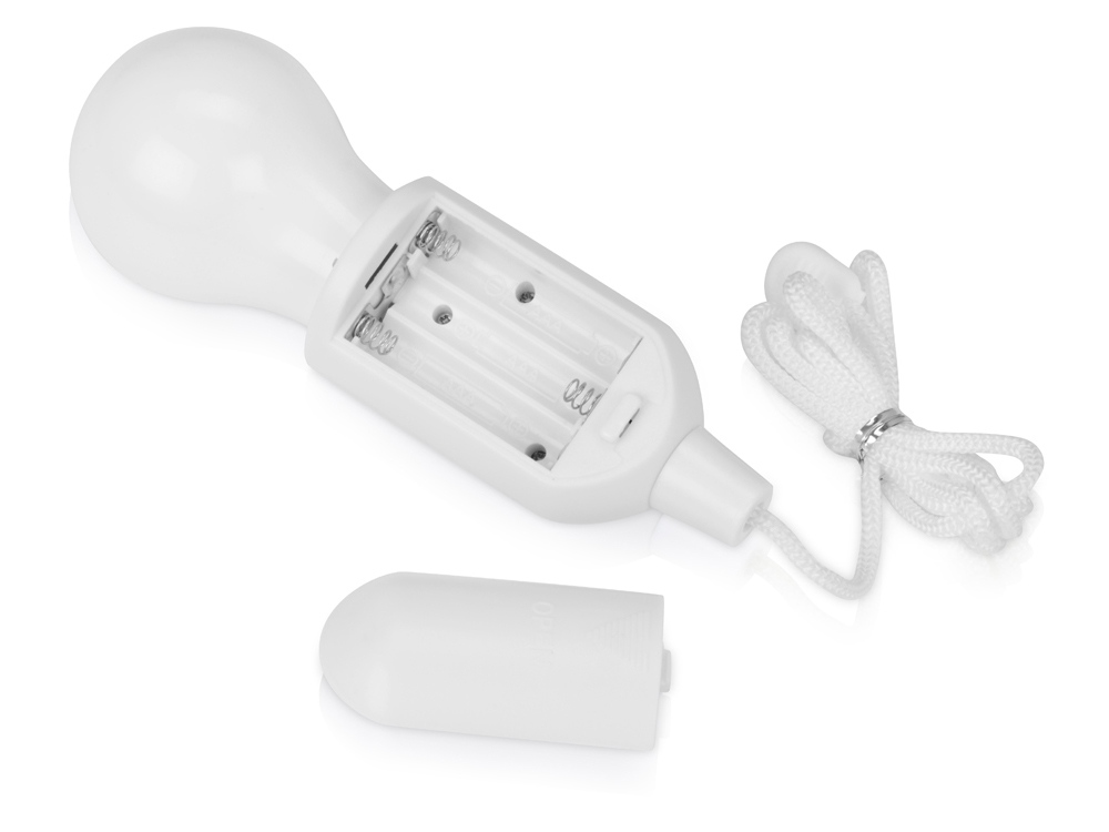 Портативная лампа на шнурке Pulli, белый-5