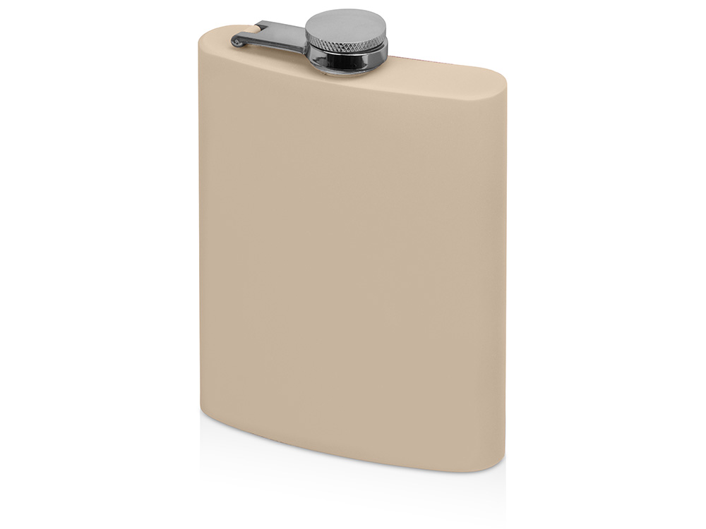 Фляжка 240 мл Remarque soft touch, 304 сталь, бежевый-0