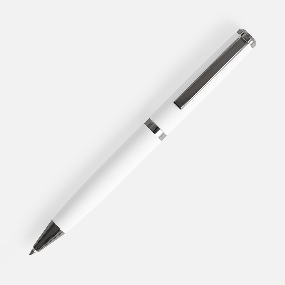 Ручка шариковая Inkish Gunmetal в футляре, белая-2