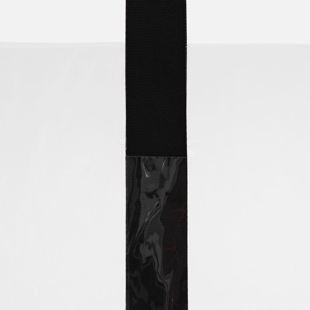 Шопер Clear Fest, ver.2, прозрачный с черными ручками-2