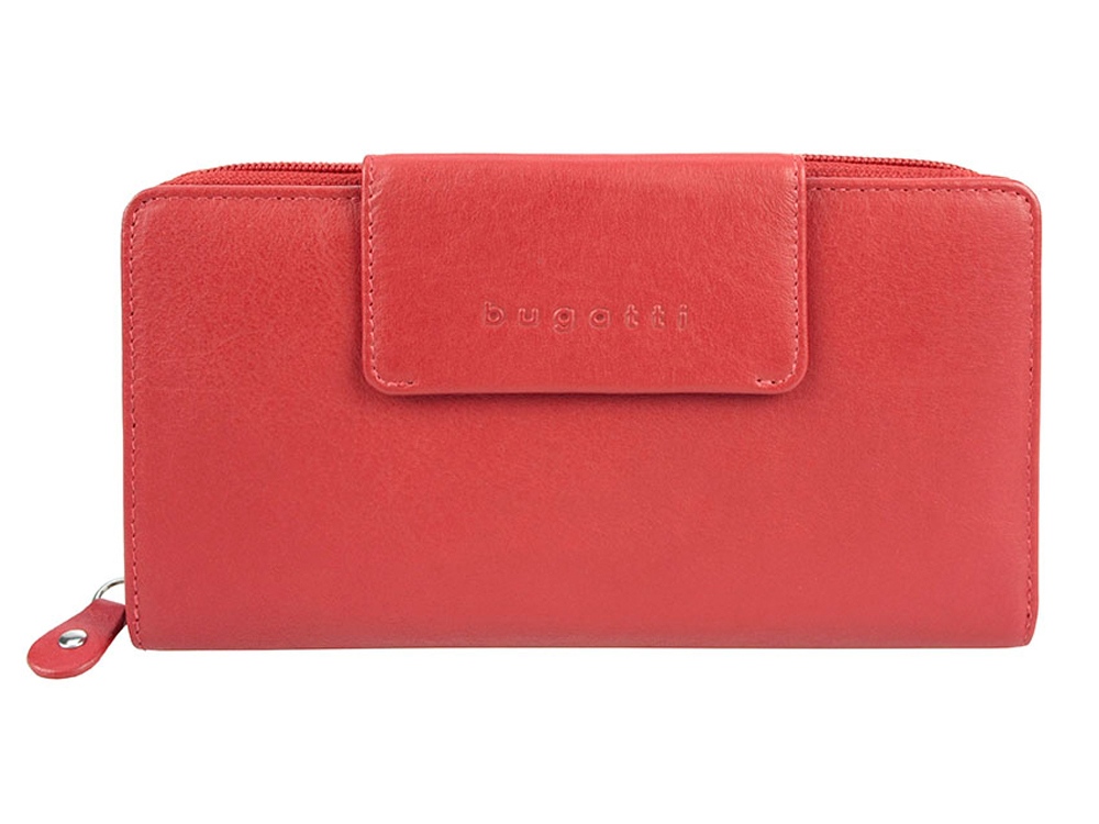 Кошелёк BUGATTI ЗЕНИТ | VERTICE, красный, натуральная воловья кожа, 19,5х3,5х11 см-1