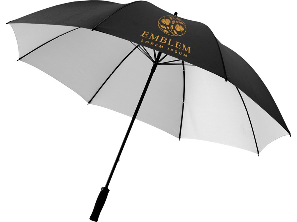 Зонт Yfke противоштормовой 30, черный/серебристый-2