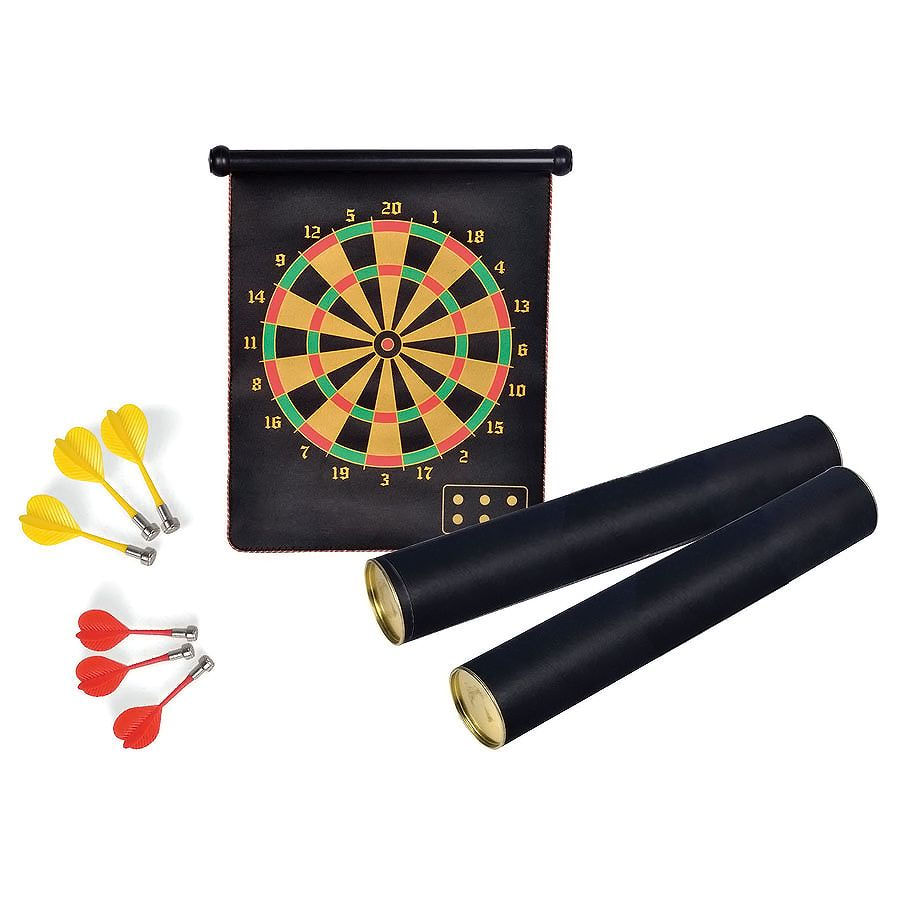 Дартс "CLASSIC" в тубусе, двусторонний, черный-0