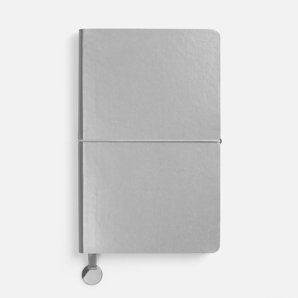Ежедневник Waltz, недатированный, серебристый-1