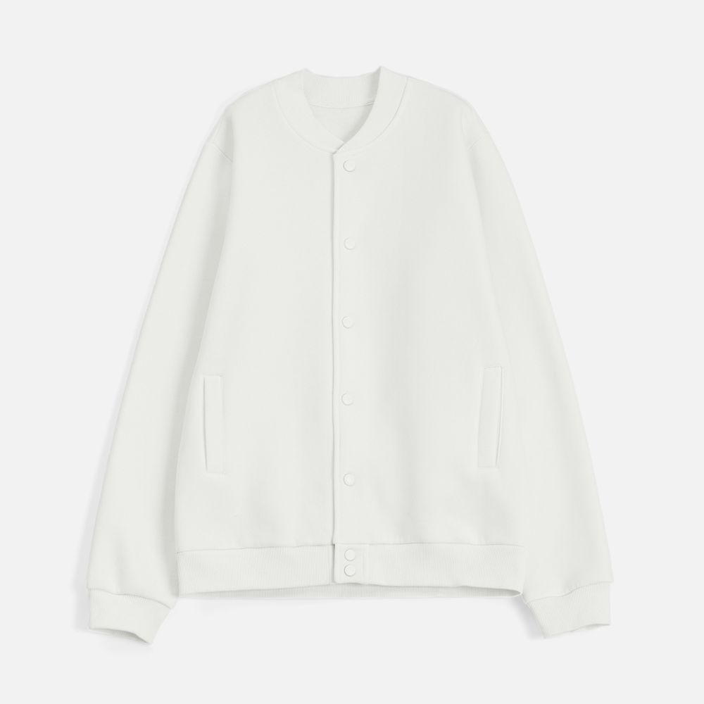 Бомбер унисекс AtmosWear, молочно-белый-1