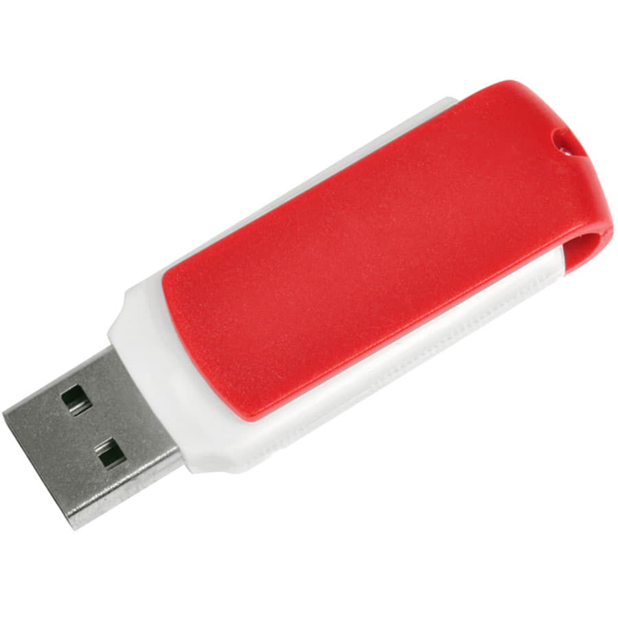 USB flash-карта "Easy" (8Гб), белый, красный-1