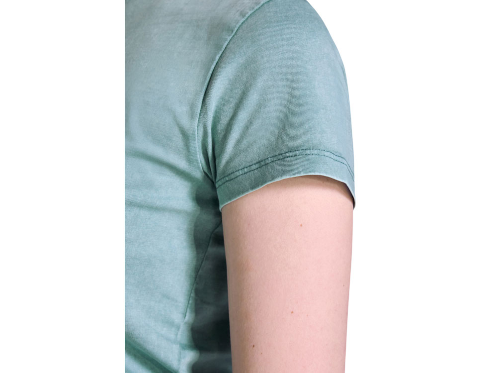 Футболка Fiyi женская, сине-зеленый выстиранный-7