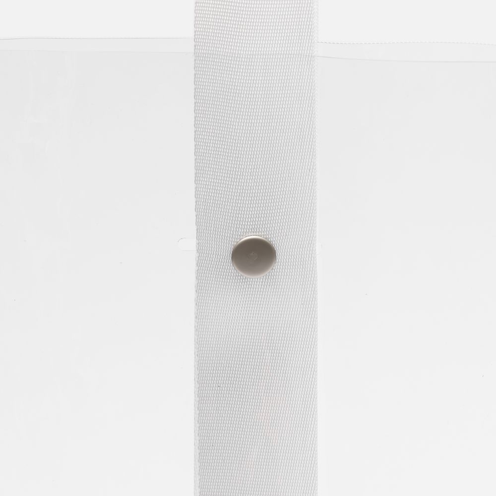 Шопер Clear Fest, ver.2, прозрачный с белыми ручками-2