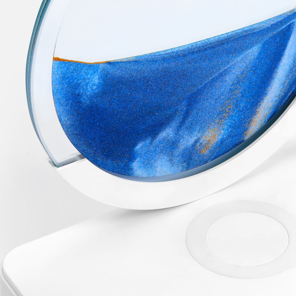 Интерьерный светильник с беспроводной зарядкой Sandflow, белый-3