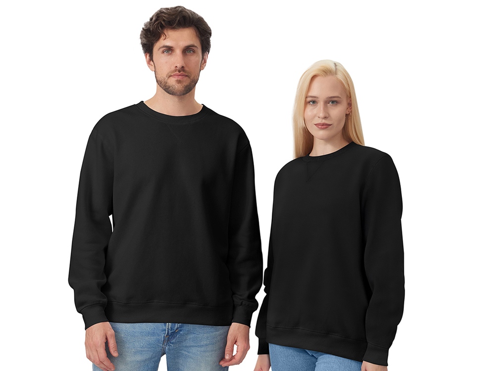 Свитшот оверсайз Lisbon унисекс, черный-0