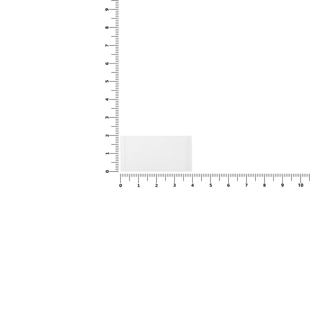 Лейбл из ПВХ Dzeta, XS, прозрачный-2