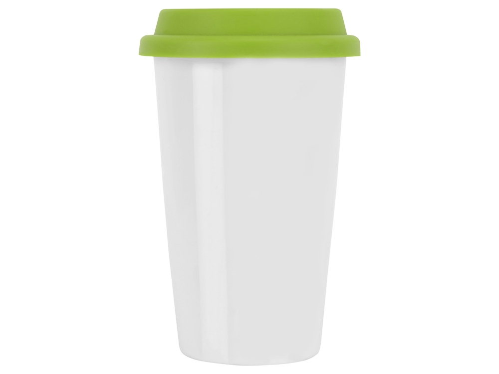 Кружка с силиконовой крышкой Нью-Йорк 300мл, зеленый-1