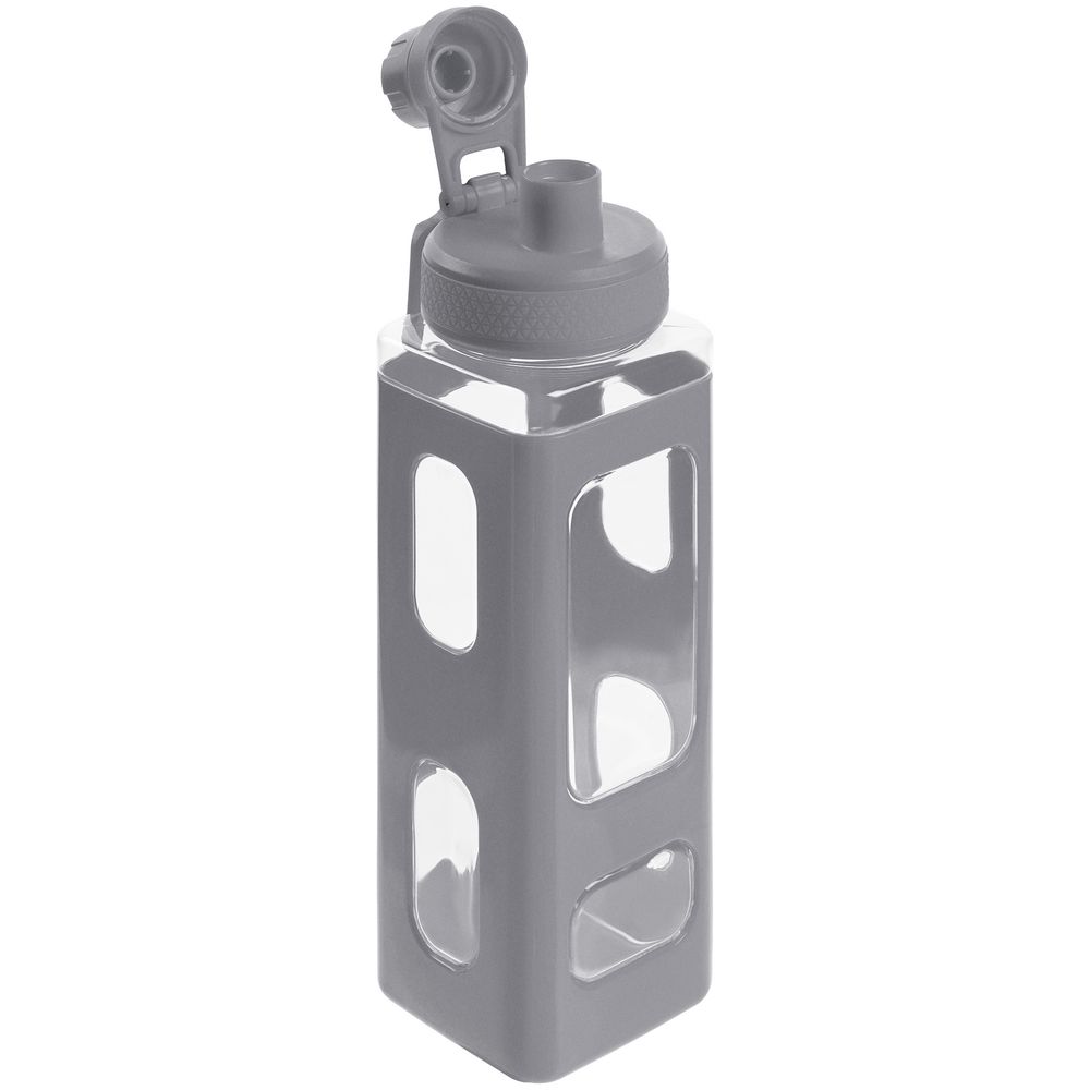 Бутылка для воды Square Fair, серая-4