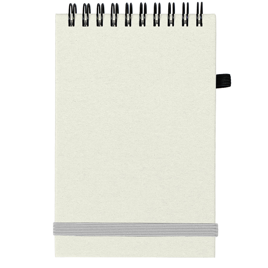 Блокнот на спирали MEMO, размер 95х145 мм, бежевый, блок в клетку, бежевый-1