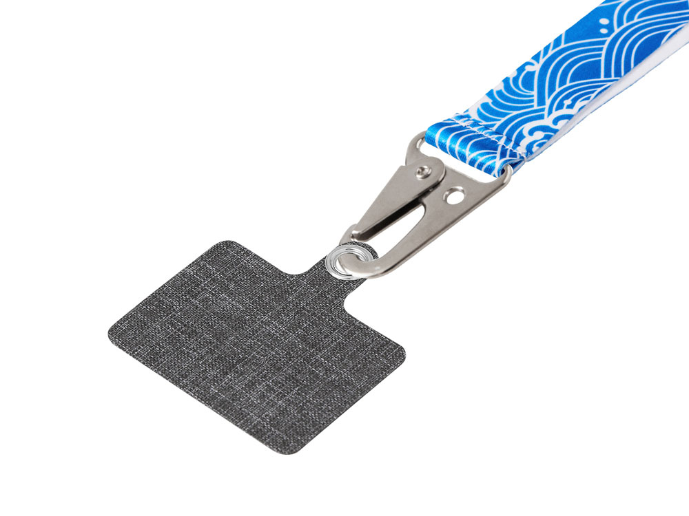 Ремувка под сублимацию с большим карабином и большим держателем для телефона из ПЭ-2