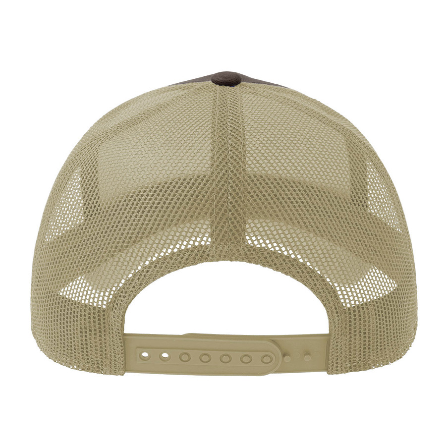 Бейсболка RAPPER COTTON-S, 5 клиньев, пластиковая застёжка, коричневый-1