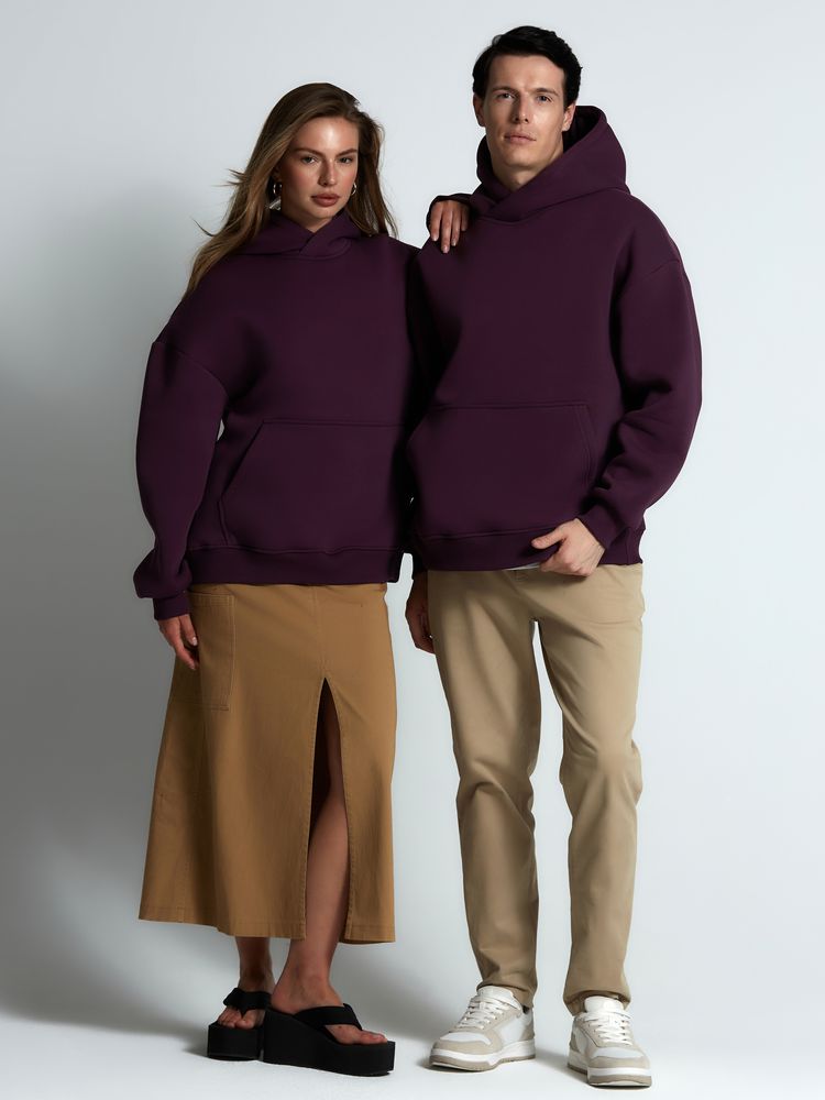 Худи Kulonga Oversize, фиолетовое-6