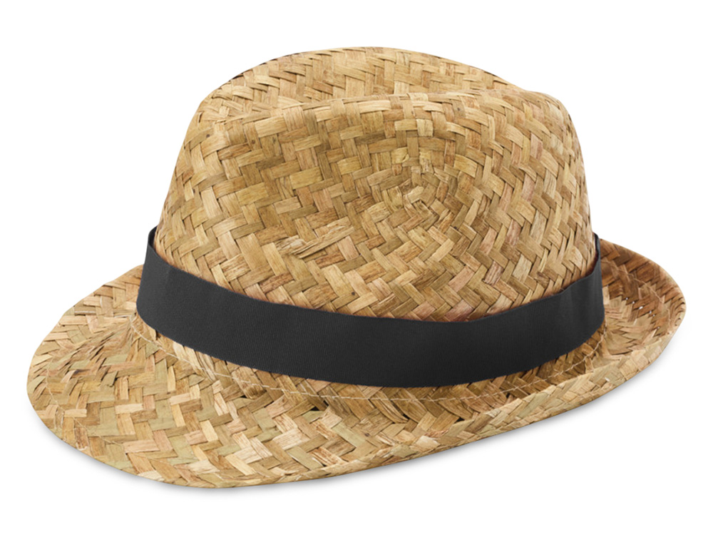 Pricus соломенная шляпа - сплошной черный / Натуральный-0