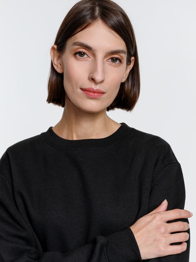 Свитшот унисекс Delta, черный-5