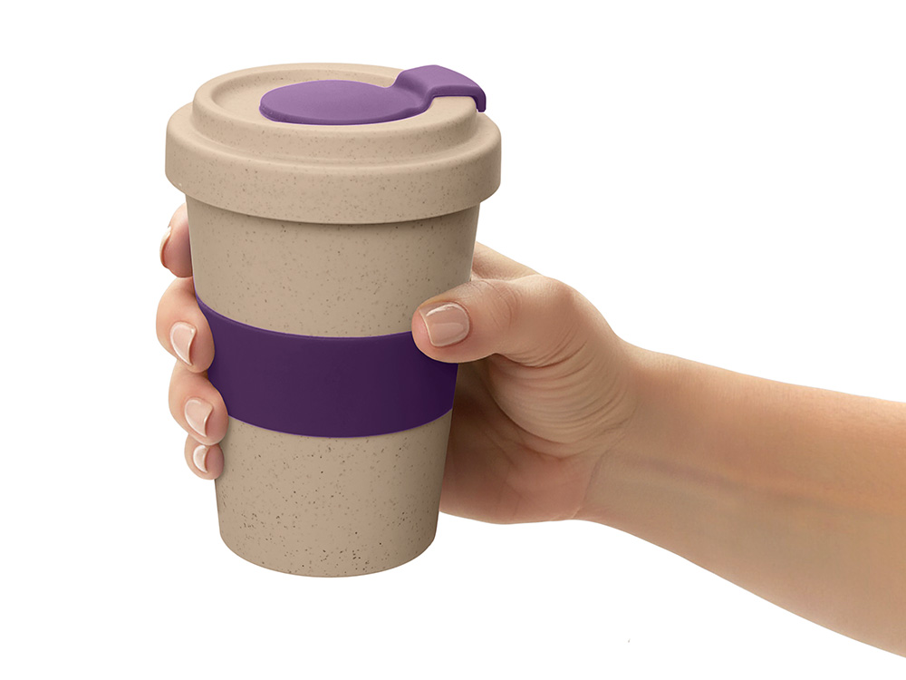 Стакан из пшеничного волокна Flava, фиолетовый 2603C-5