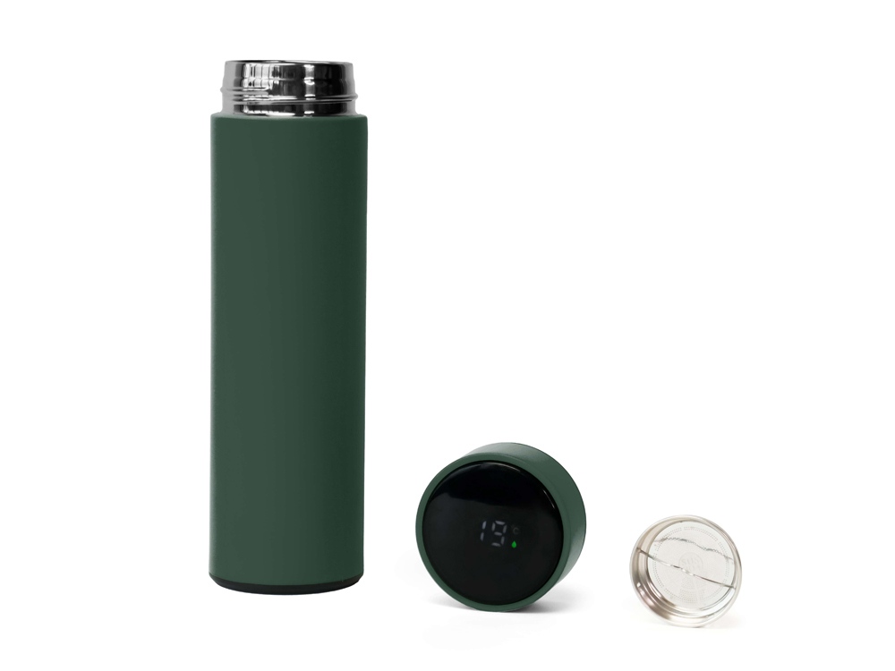 Подарочный набор FAMILY с термосом и термокружкой, темно-зеленый-7