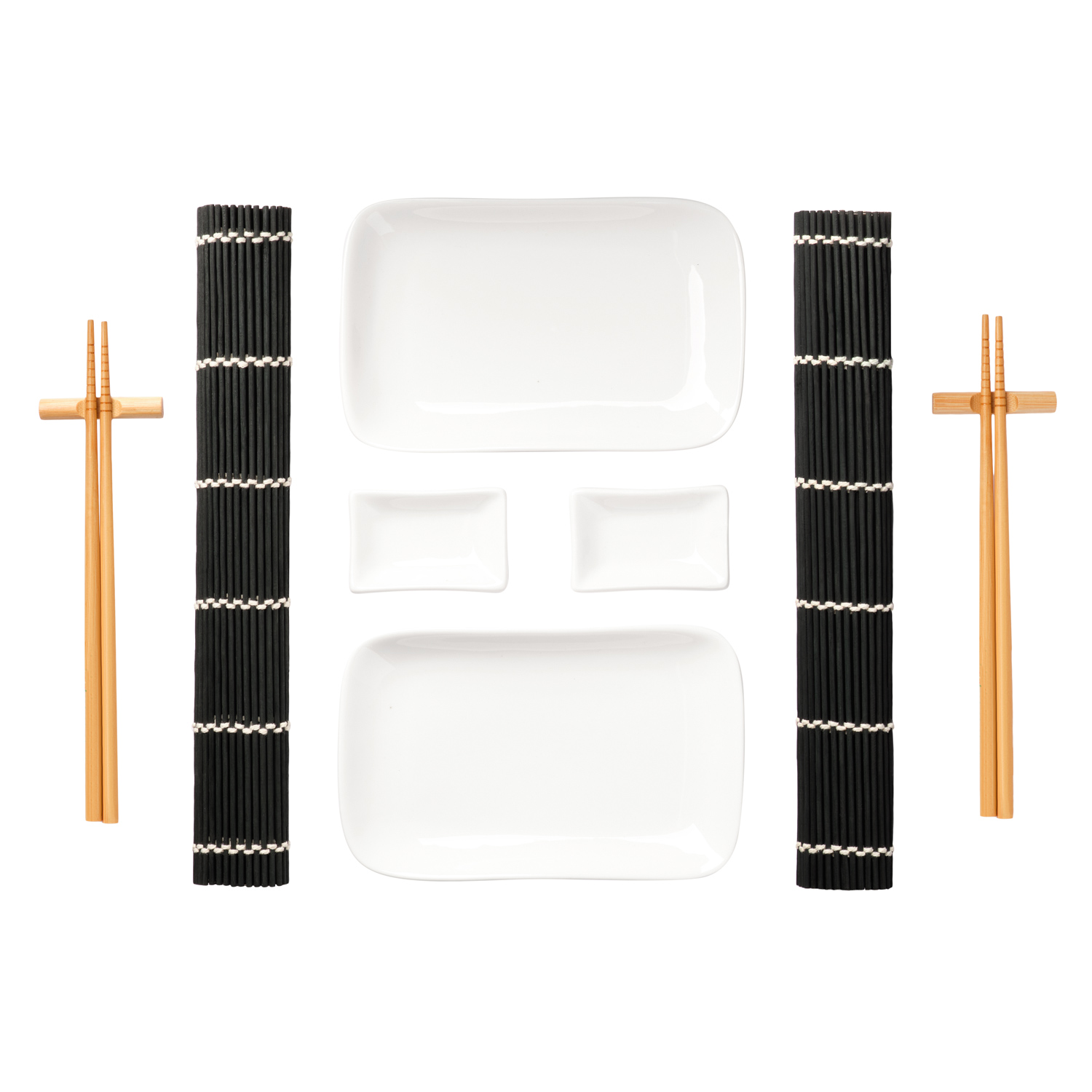 Набор для сервировки суши Токио (Tokyo) (10 предметов), черный-2