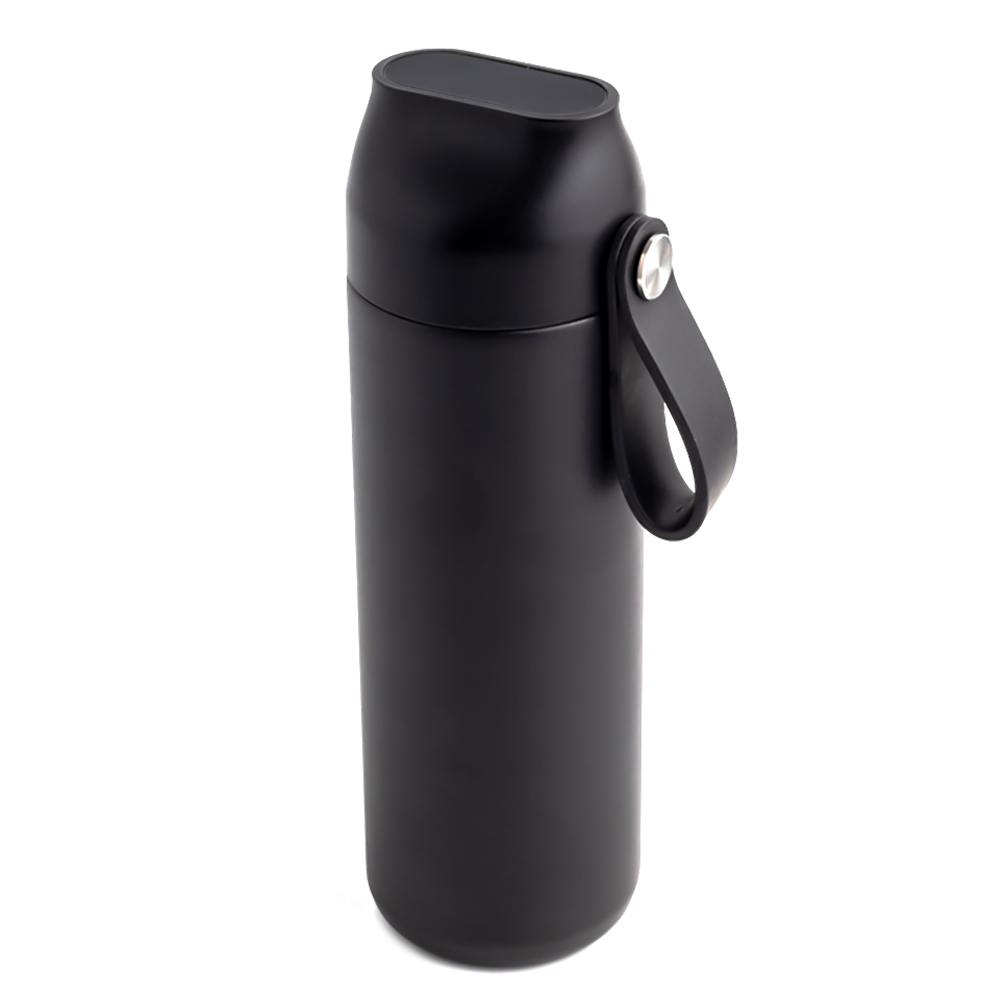 Термобутылка герметичная вакуумная Glory с дисплеем, Черный-1